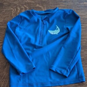 Kids Blue Shark Swim Shirt